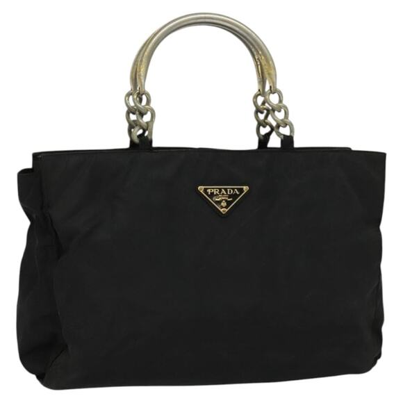 PRADA Tote Bag Nylon Black - Picture 1 of 9